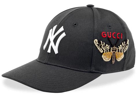 gucci yankees hat butterfly|gucci ace yankees.